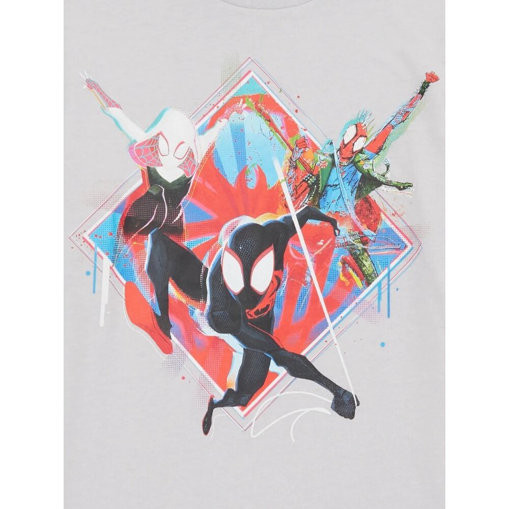 Spider Man Across the Spider-Verse Short Sleeve Graphic T Shirt Size Large 10/12 - Picture 2 of 5
